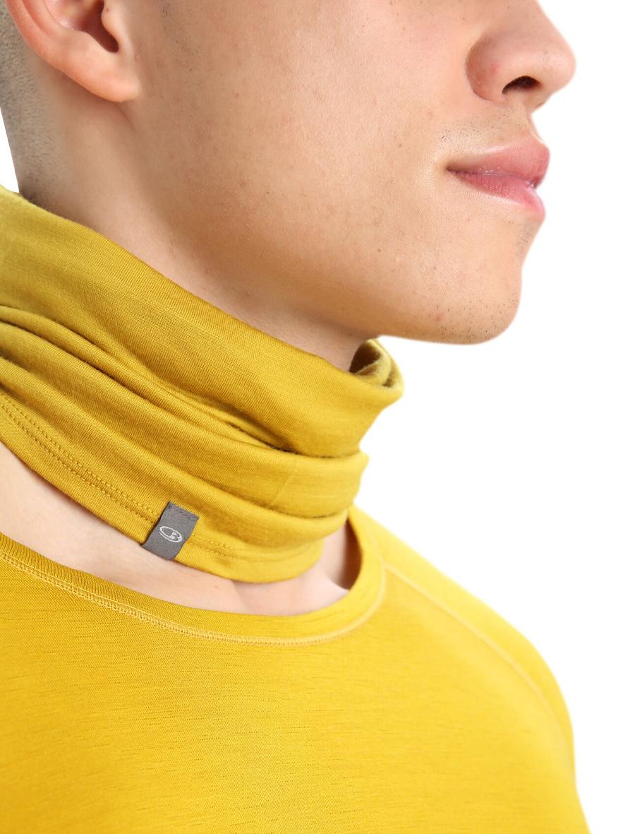 Silent Gold Icebreaker Unisex Merino Flexi Chute Men's Scarves | AU 1068FDNM